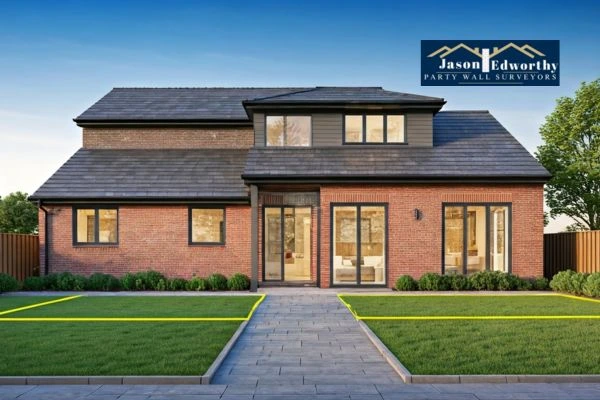 Home extension focusing on boundary line Newmarket